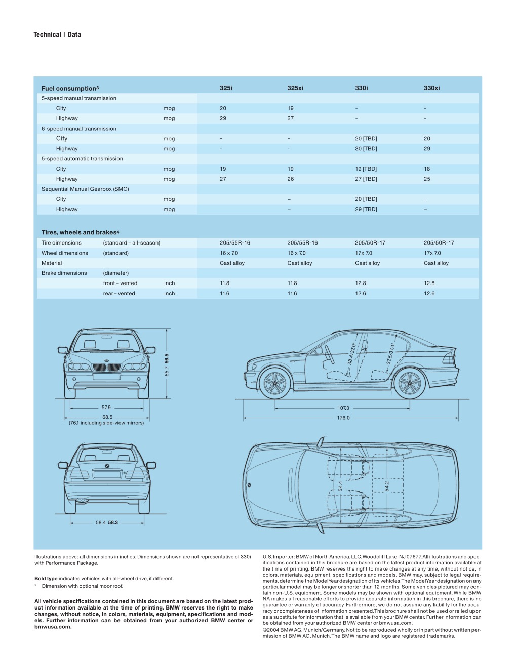 2005 BMW 3-Series Sedan Brochure Page 3